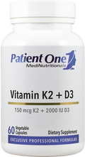 Patient One K2 + D3 150 mcg / 2000 IU 60 Capsules - front product image