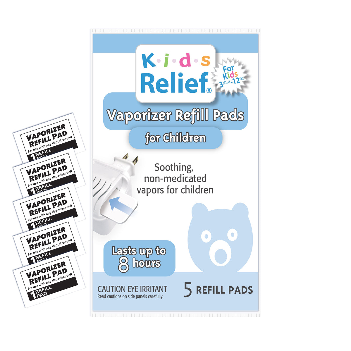 Kids Relief Waterless Vaporizer Refill Pads — 5 Pack