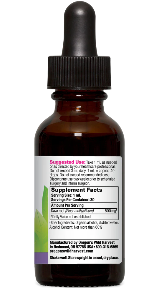 Oregon's Wild Harvest Kava Extract 1 oz