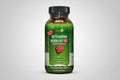 Supplement bottle labeled 'Keto-Karma Burn Fat RED' on a white background