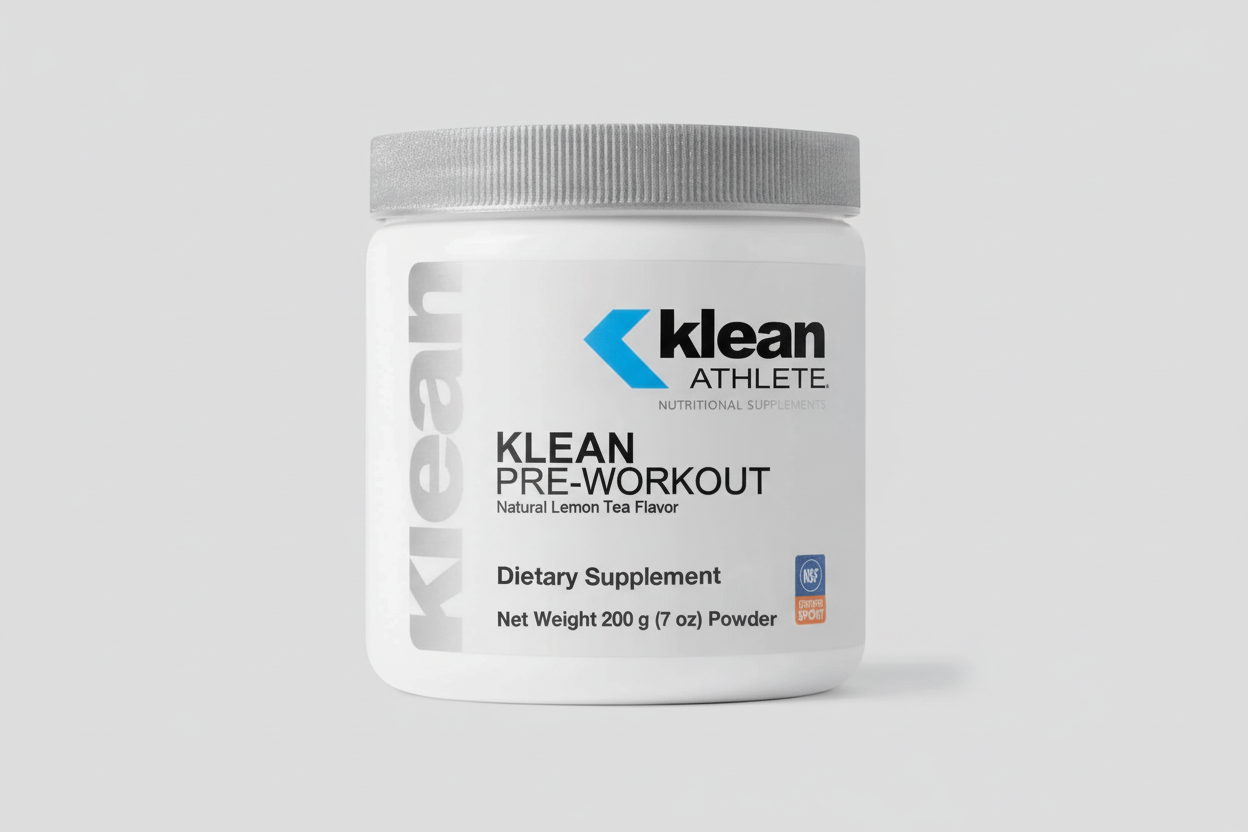 Klean Athlete Klean Hydration supplement container on a light gray background