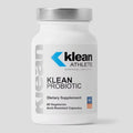 Klean Athlete Probiotic supplement bottle on a light gray background