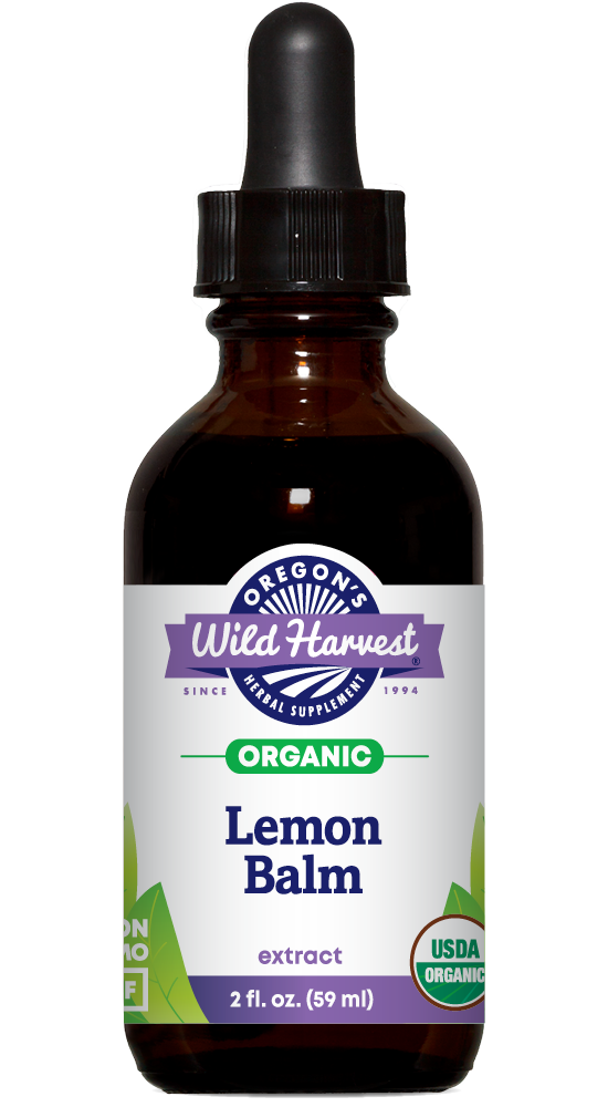 Oregon's Wild Harvest Lemon Balm Organic Extract 1:2 2 fl oz front