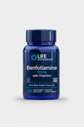Life Extension Benfotiamine supplement bottle on a white background