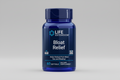 Blue supplement bottle labeled 'Bloat Relief' by Life Extension on a white background