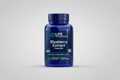 Blue bottle of Life Extension Blueberry Extract Capsules on a white background