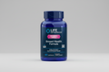 Blue supplement bottle labeled 'Life Extension Women's Health Breast Health Formula' on a white background