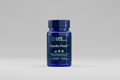 Blue supplement bottle labeled 'Cardio Peak' by Life Extension on a black background