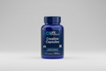 Blue bottle of Life Extension Creatine Capsules on a white background