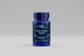 Blue supplement bottle labeled 'Life Extension Fast Acting Relief' on a black background