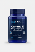 Life Extension Gamma E dietary supplement bottle on a white background