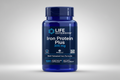 Life Extension Iron Protein Plus supplement bottle on a white background