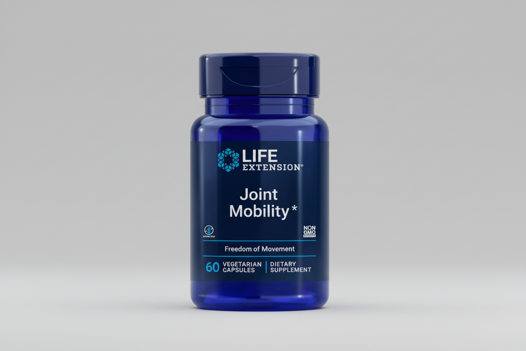 Life Extension Joint Mobility supplement bottle on a white background