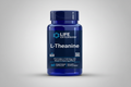 Life Extension L-Theanine supplement bottle on a white background