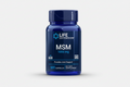 Blue bottle of Life Extension MSM 1000 mg dietary supplement