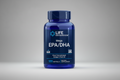 Life Extension Mega EPA/DHA dietary supplement bottle on a white background