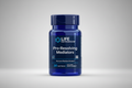 Blue supplement bottle labeled 'Life Extension Pro-Resolving Mediators' on a blue background