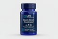 Blue supplement bottle labeled 'Quick Brain Nootropic' by Life Extension on a white background