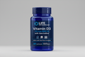 Life Extension Vitamin D3 supplement bottle with blue label