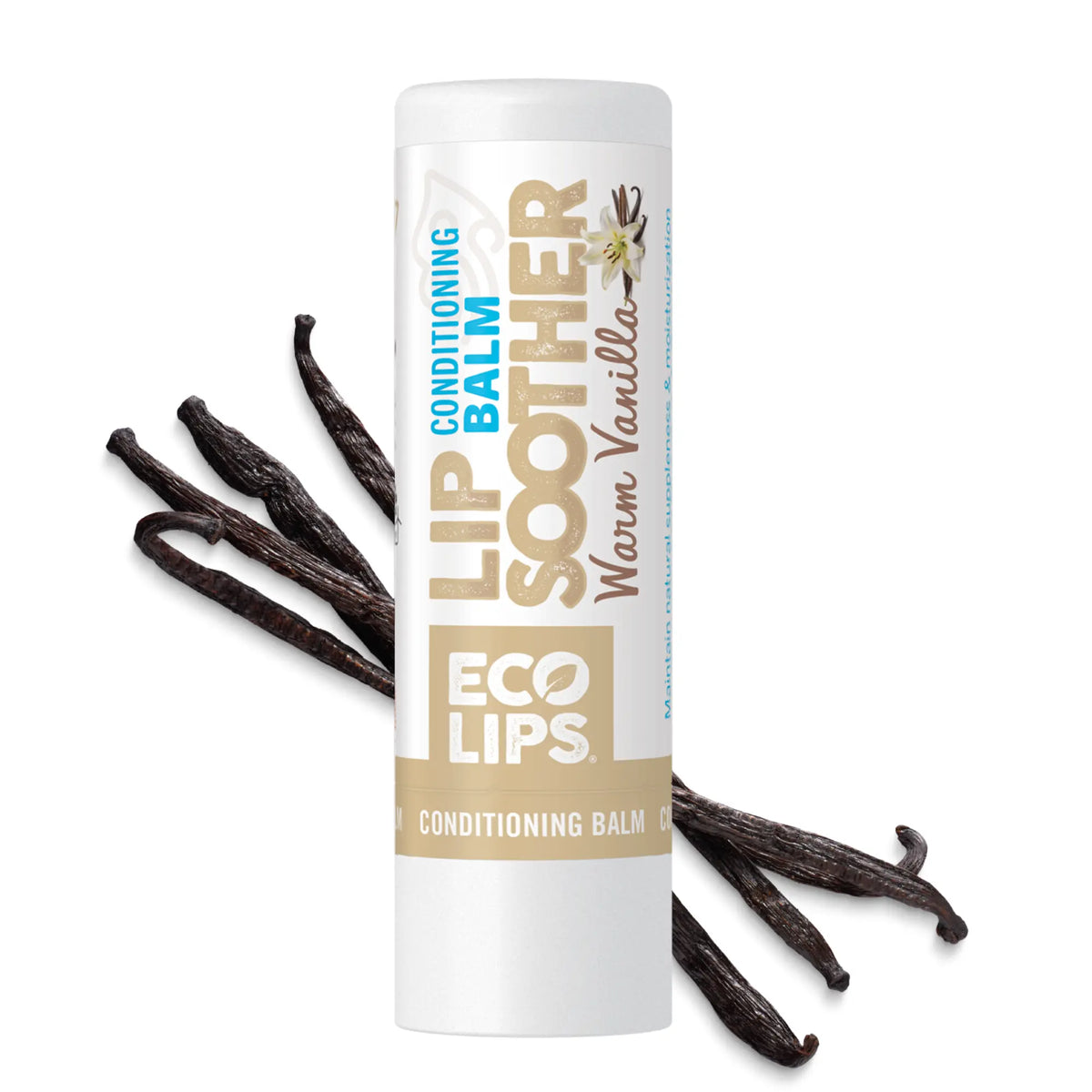 Eco Lips Lip Soother Warm Vanilla Lip Balm, 0.15 oz