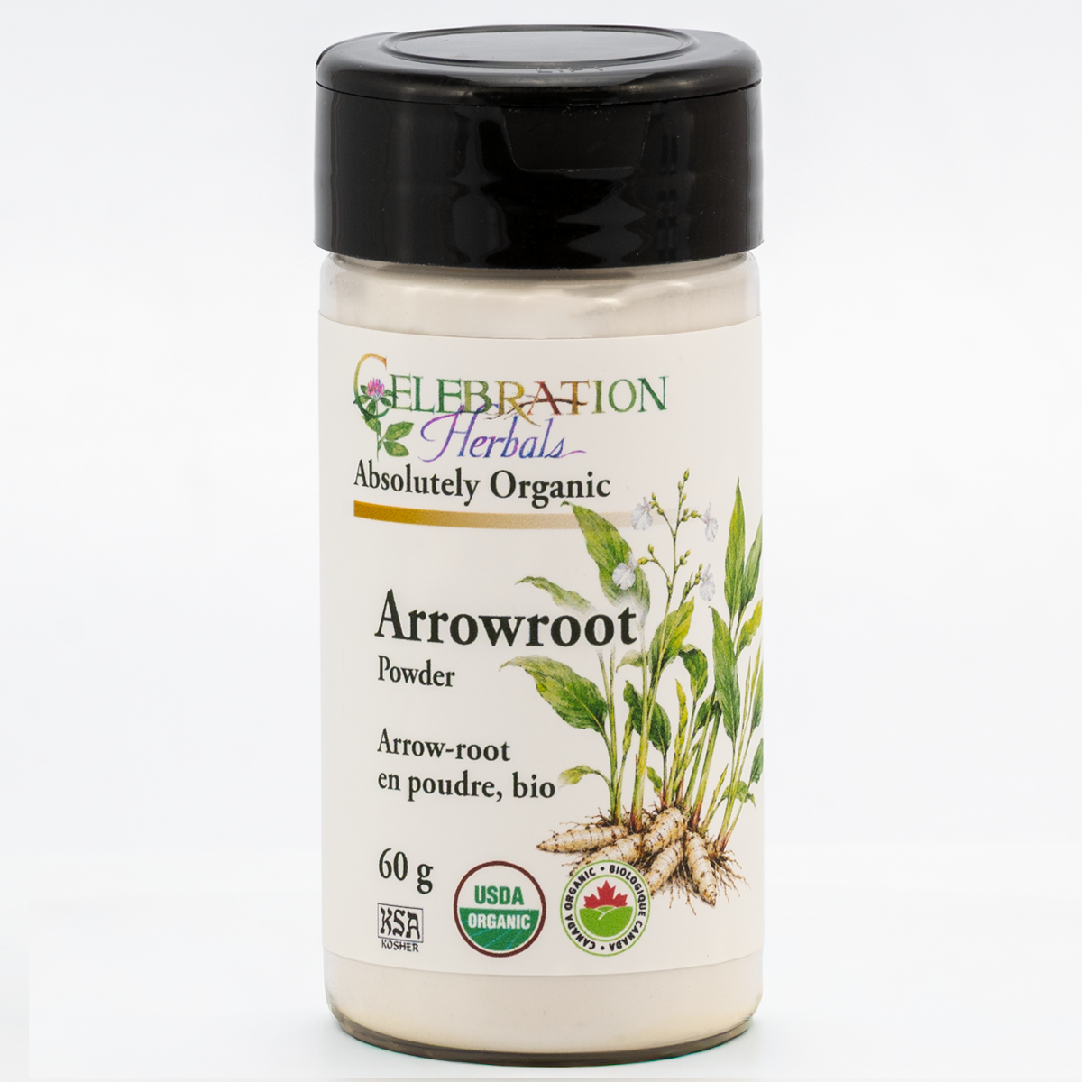 Celebration Herbals Organic Arrowroot Powder – 60 g