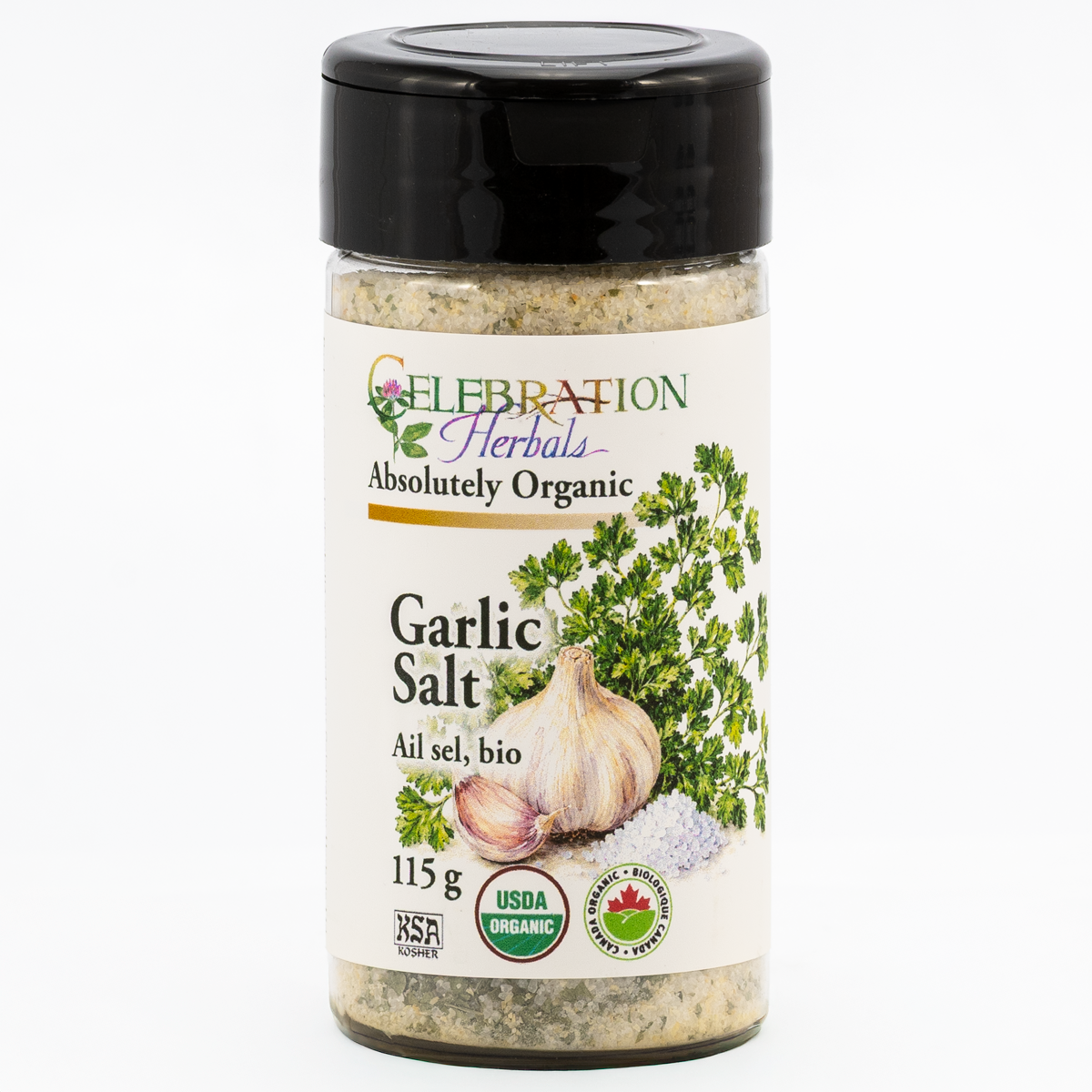Celebration Herbals Organic Garlic Salt – 115 g