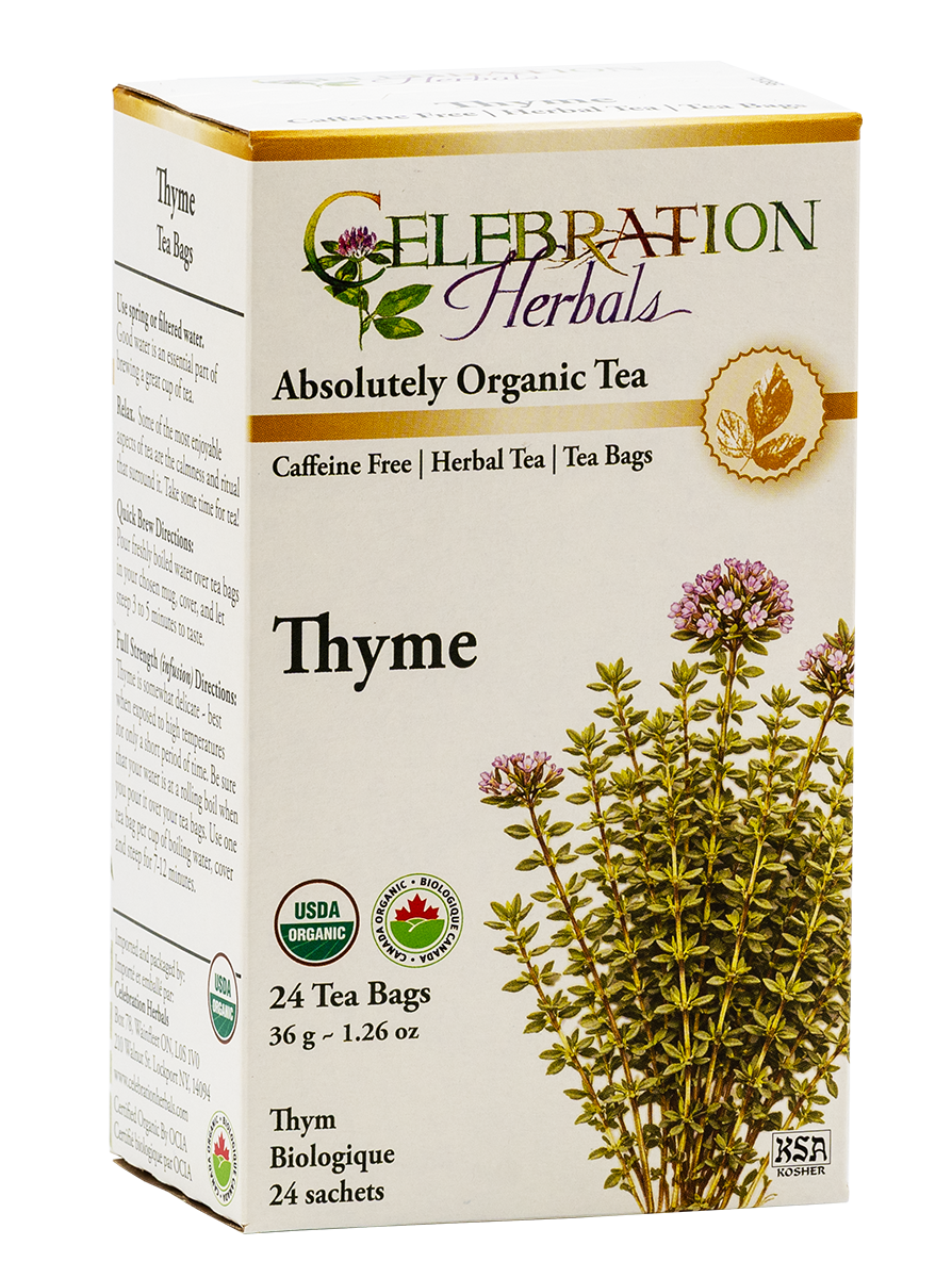 Celebration Herbals Organic Thyme Tea – 24 Tea Bags