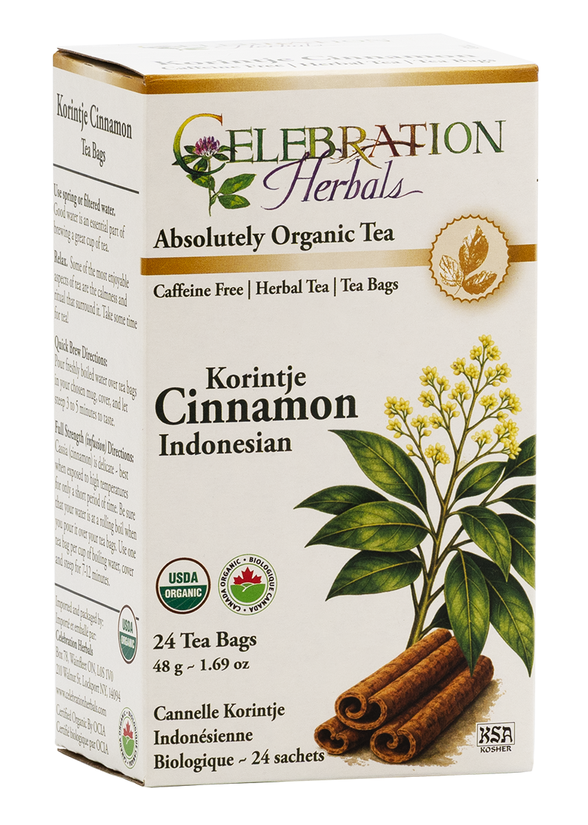 Celebration Herbals Organic Cinnamon Korintje Tea – 24 Tea Bags