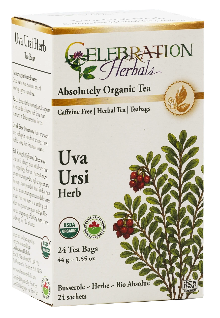 Celebration Herbals Organic Uva Ursi Tea – 24 Tea Bags