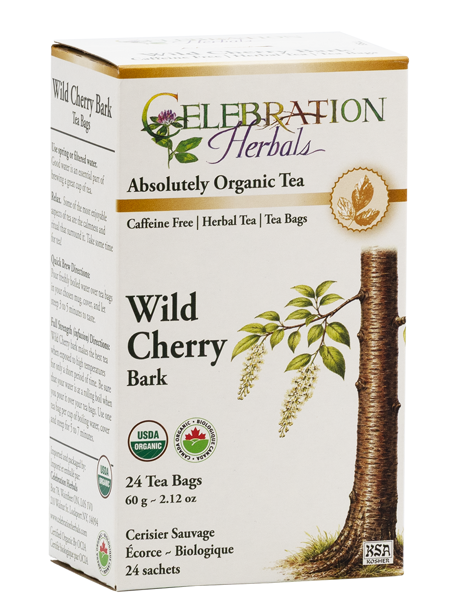 Celebration Herbals Organic Wild Cherry Bark Tea – 24 Tea Bags