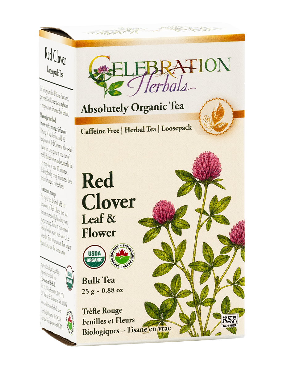 Celebration Herbals Organic Red Clover Leaf & Flower Tea – 25 g