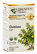 Celebration Herbals Organic Damiana Leaf Tea – 24 Tea Bags