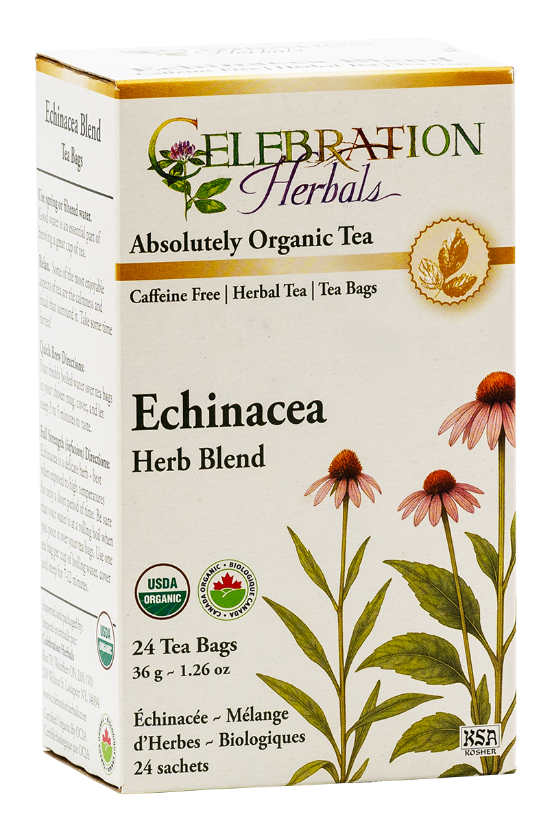 Celebration Herbals Organic Echinacea Herb Blend Tea – 24 Tea Bags