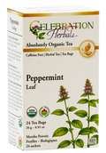 Celebration Herbals Organic Peppermint Leaf Tea – 24 Tea Bags