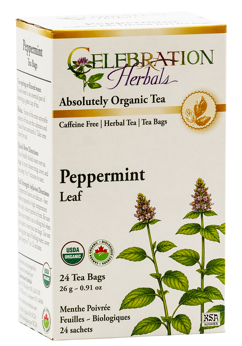 Celebration Herbals Organic Peppermint Leaf Tea – 24 Tea Bags