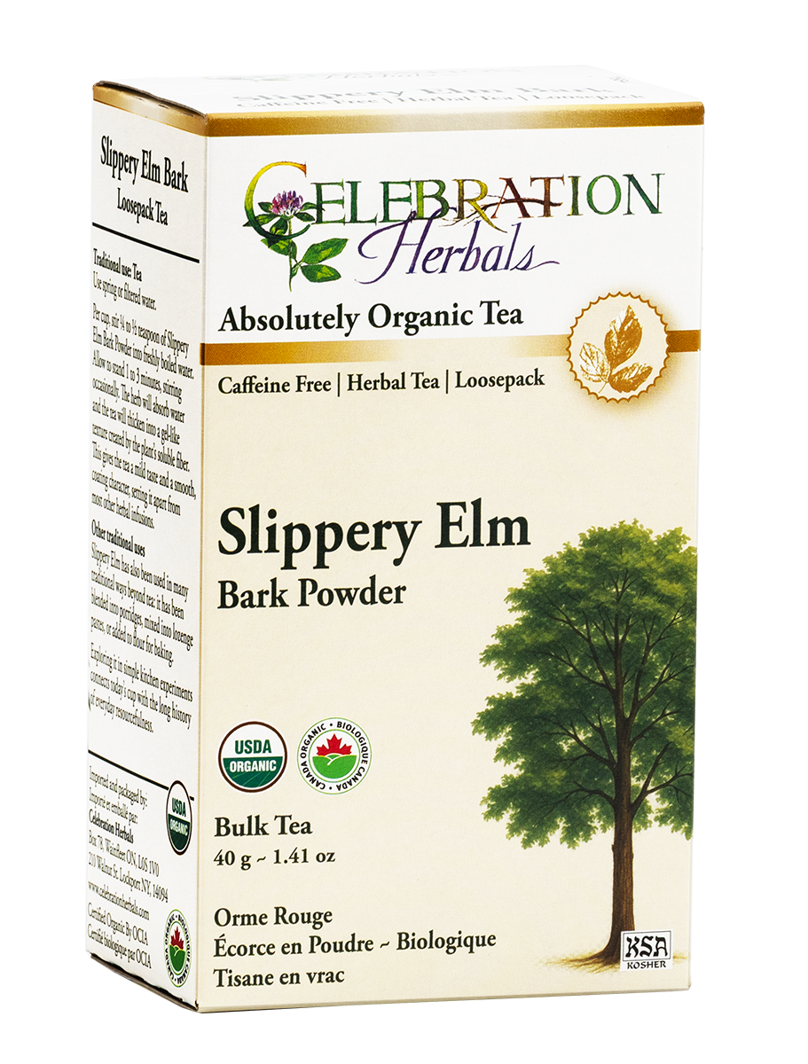 Celebration Herbals Organic Slippery Elm Bark Powder Tea – 40 g