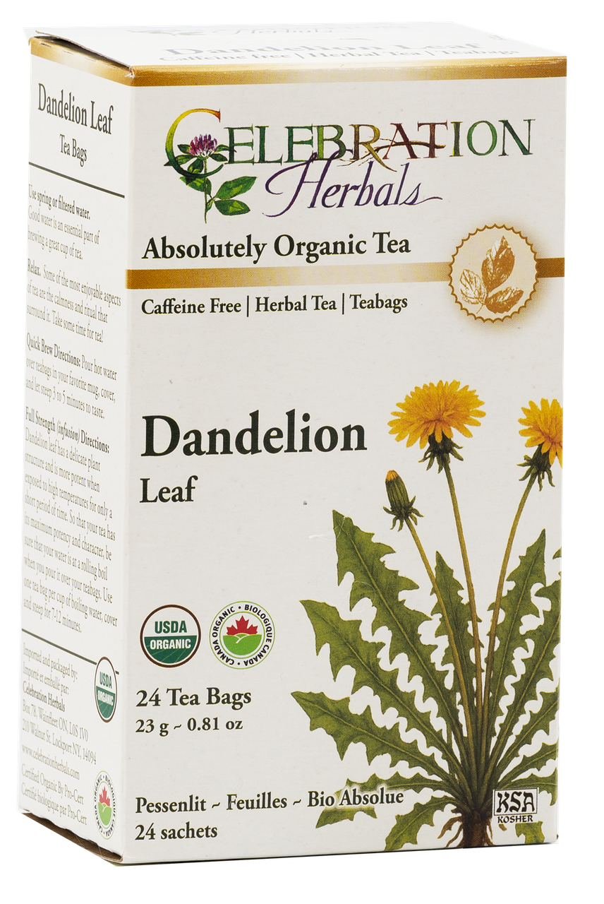 Celebration Herbals Organic Dandelion Leaf Tea – 24 Tea Bags