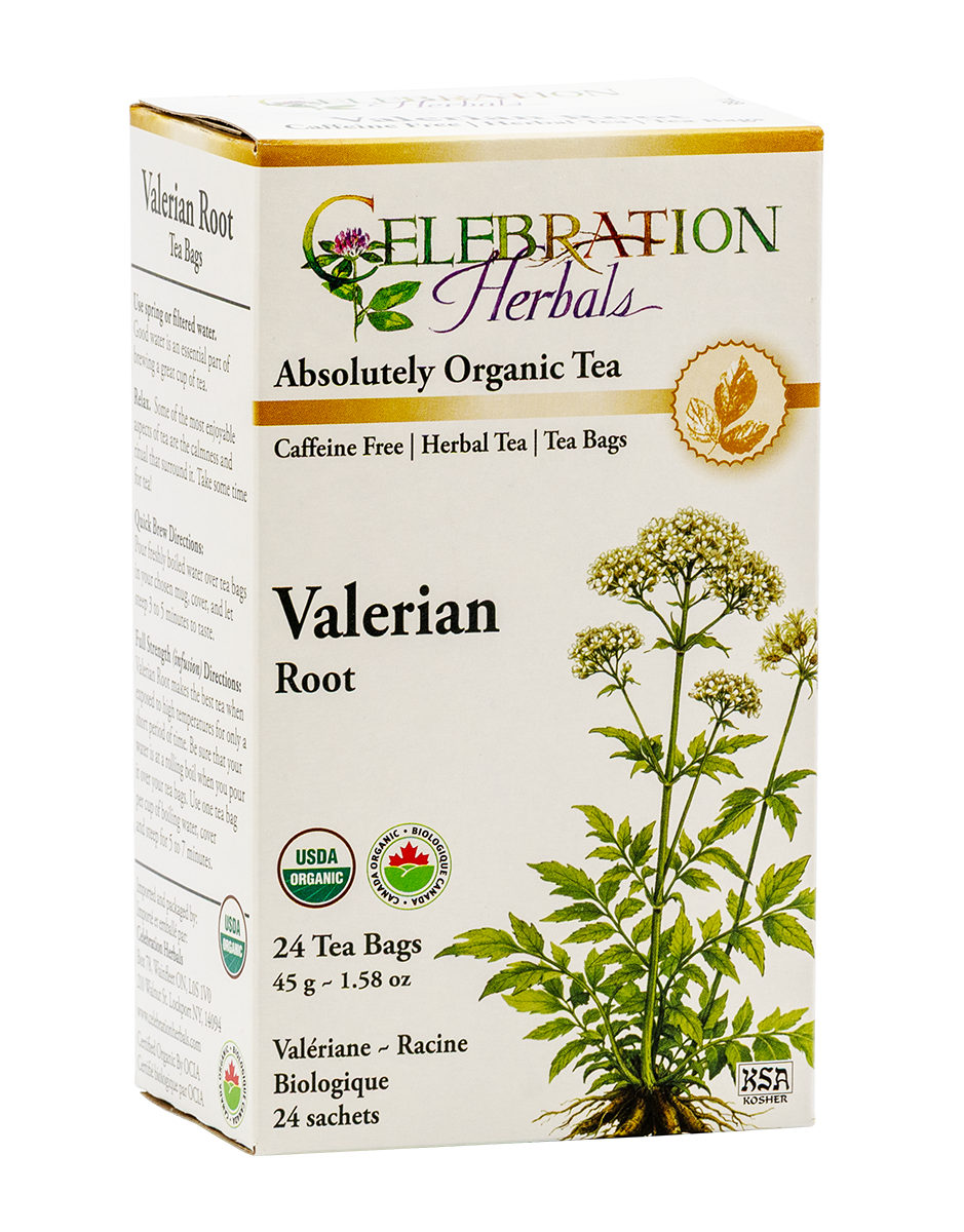 Celebration Herbals Organic Valerian Root Tea – 24 Tea Bags