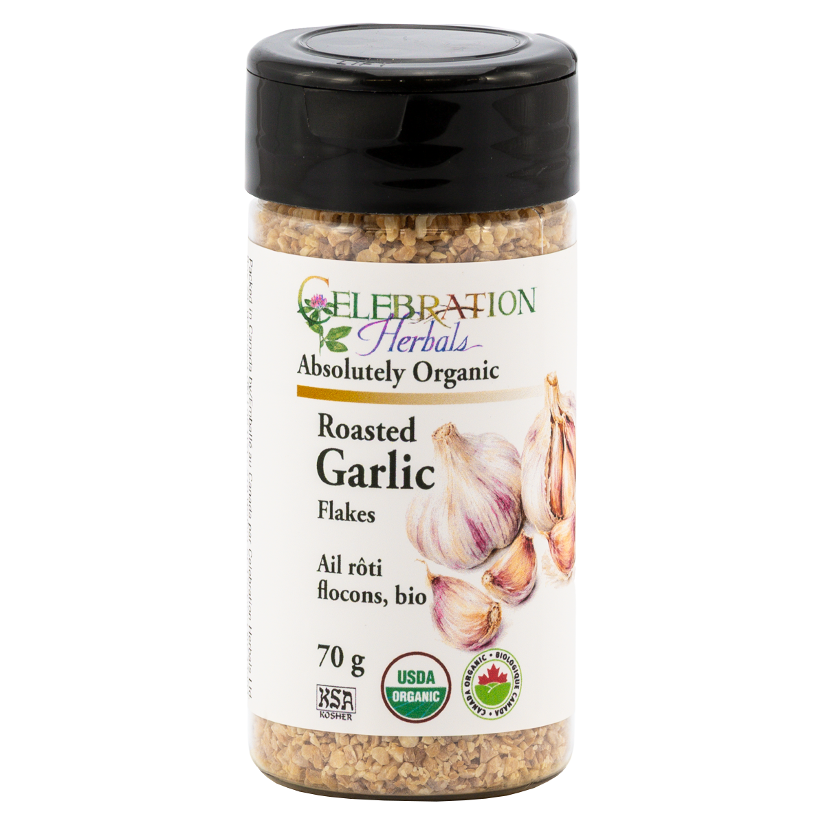 Celebration Herbals Organic Garlic Roasted Flakes – 70 g