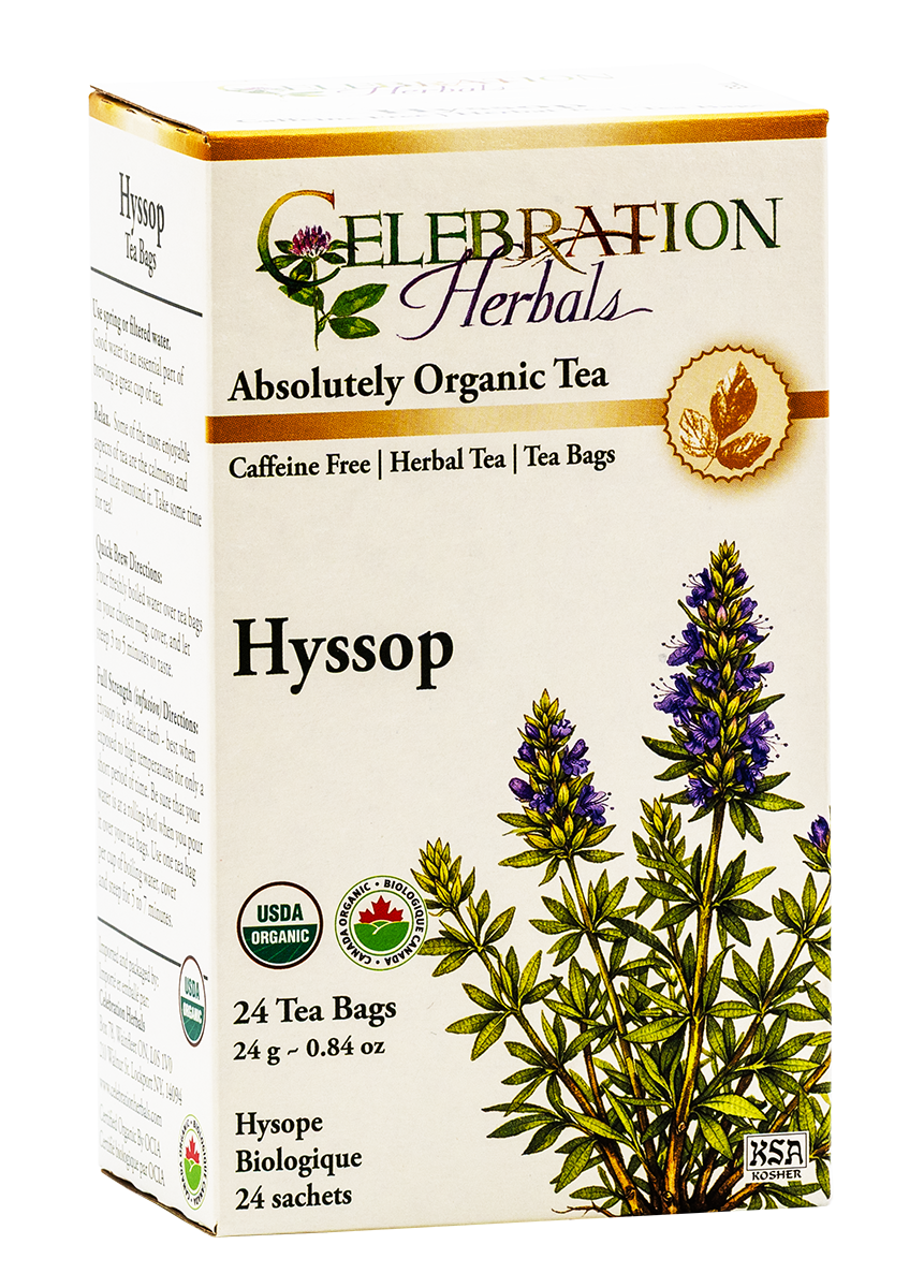 Celebration Herbals Organic Hyssop Tea – 24 Tea Bags