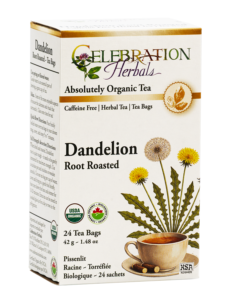 Celebration Herbals Organic Dandelion Root Roasted Tea – 24 Tea Bags