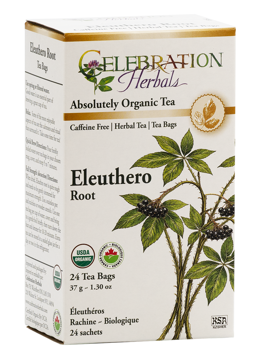 Celebration Herbals Organic Eleuthero Root Tea – 24 Tea Bags