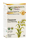 Celebration Herbals Organic Oatstraw Green Flowering Tea – 24 Tea Bags