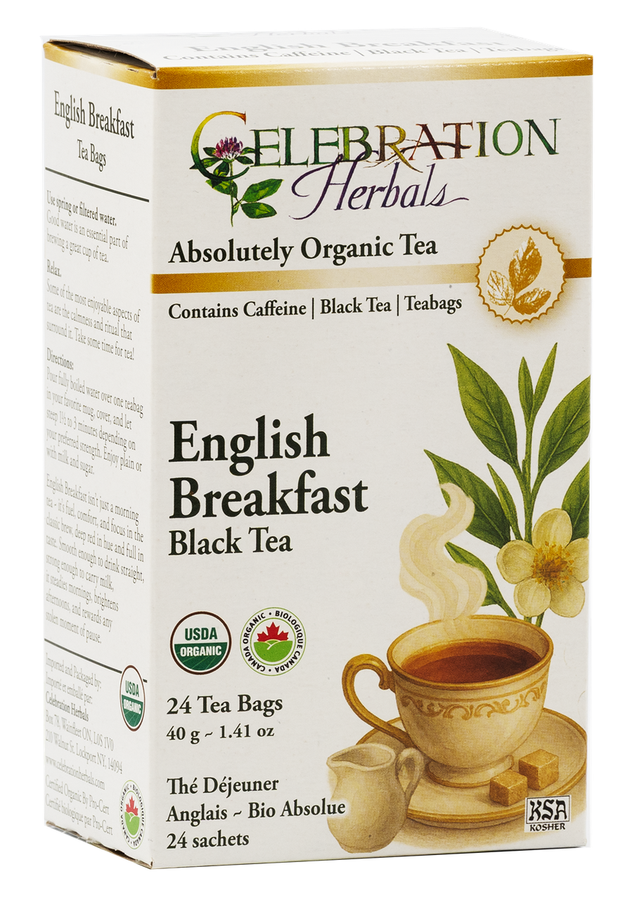 Celebration Herbals Organic English Breakfast Black Tea – 24 Tea Bags