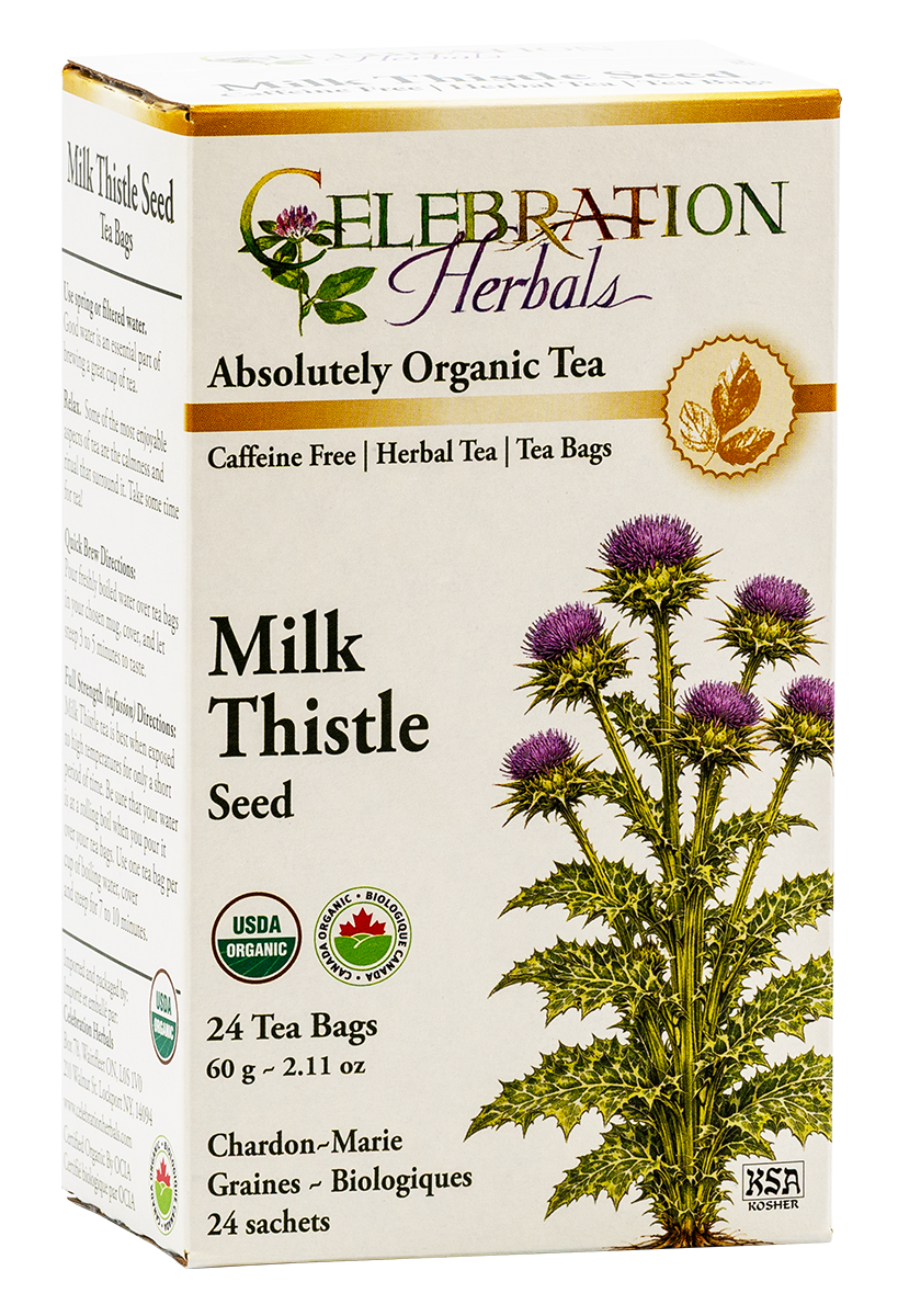 Celebration Herbals Organic Milk Thistle Seed Tea – 24 Tea Bags