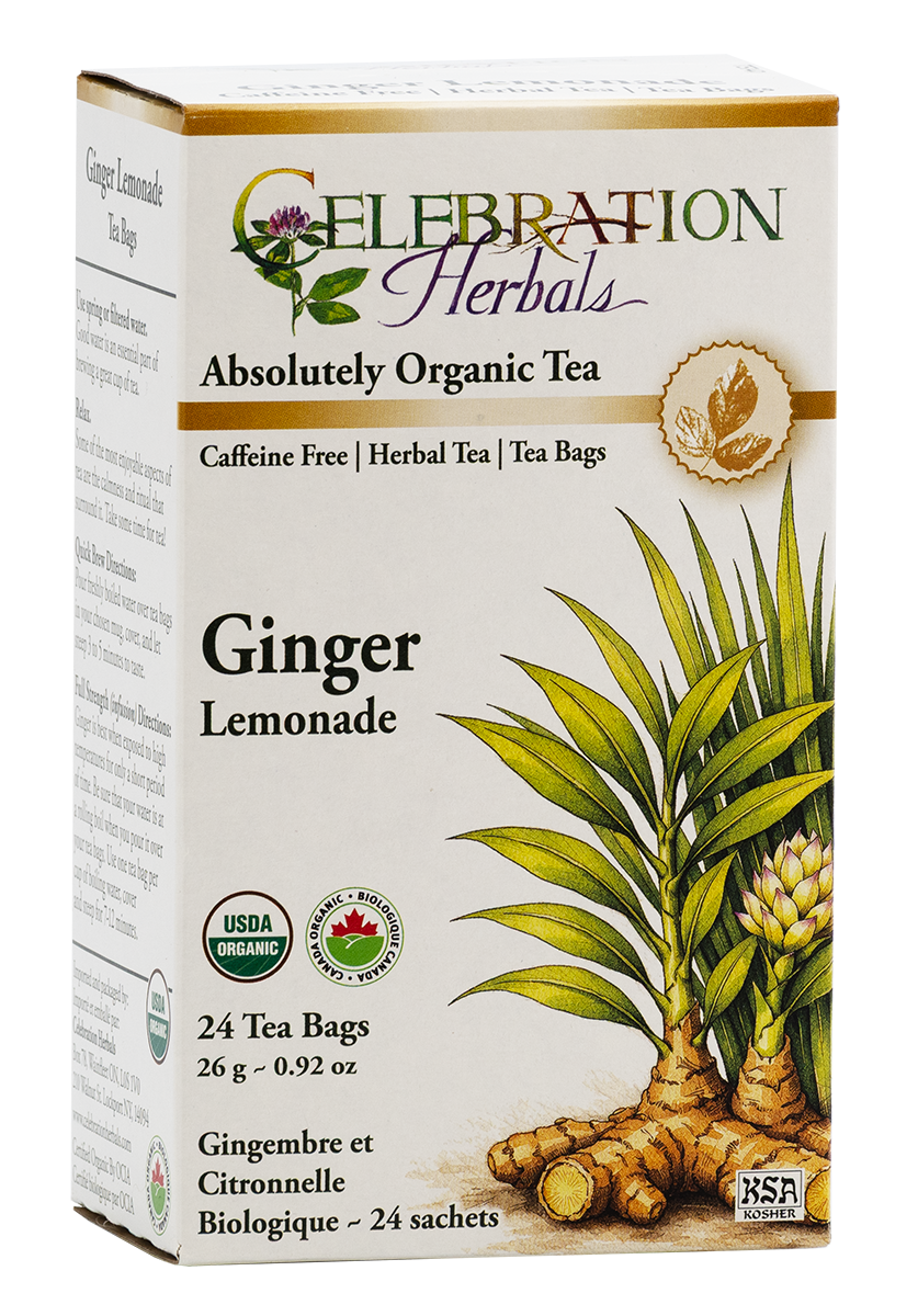 Celebration Herbals Organic Ginger Lemonade Tea – 24 Tea Bags