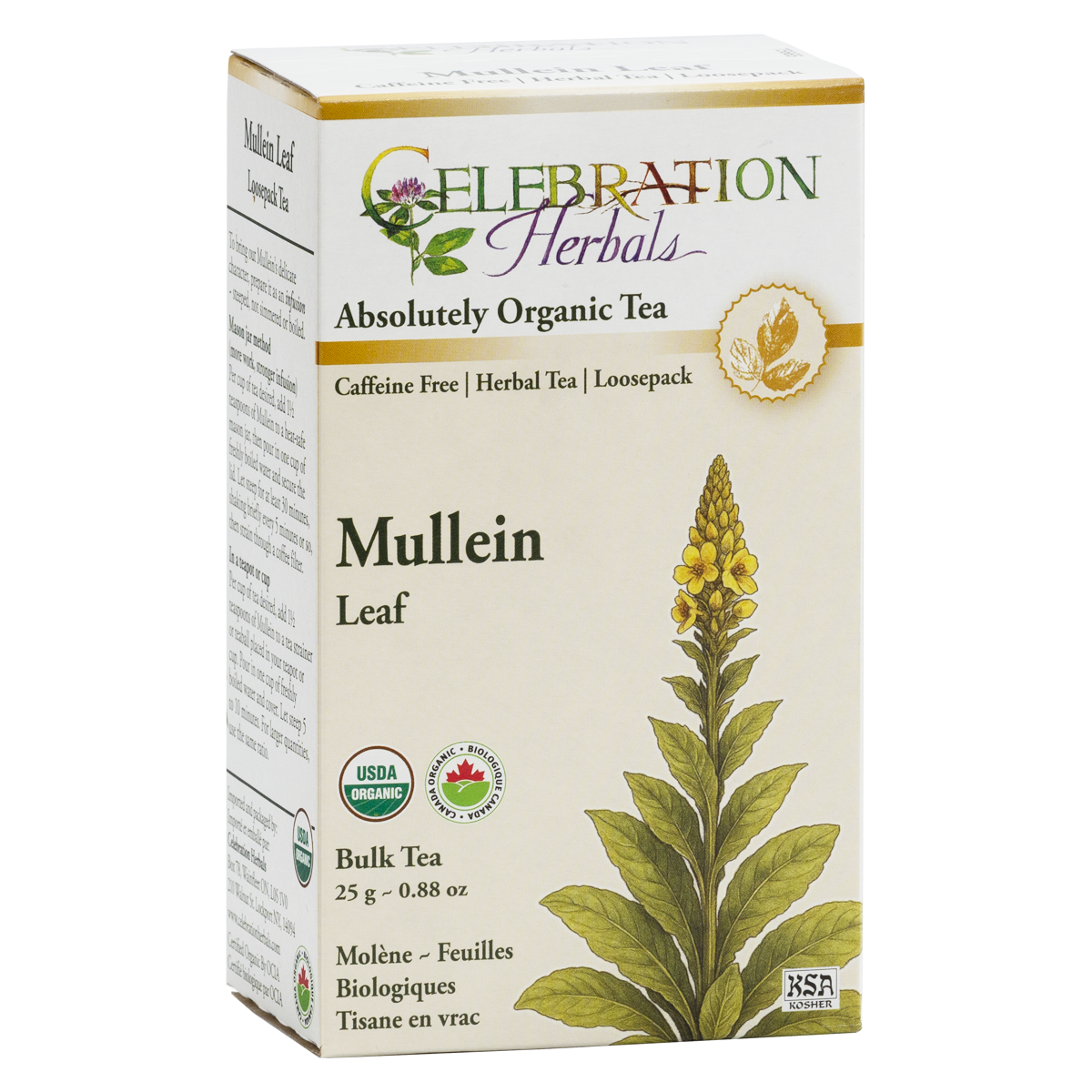 Celebration Herbals Organic Mullein Leaf Tea – 25 g