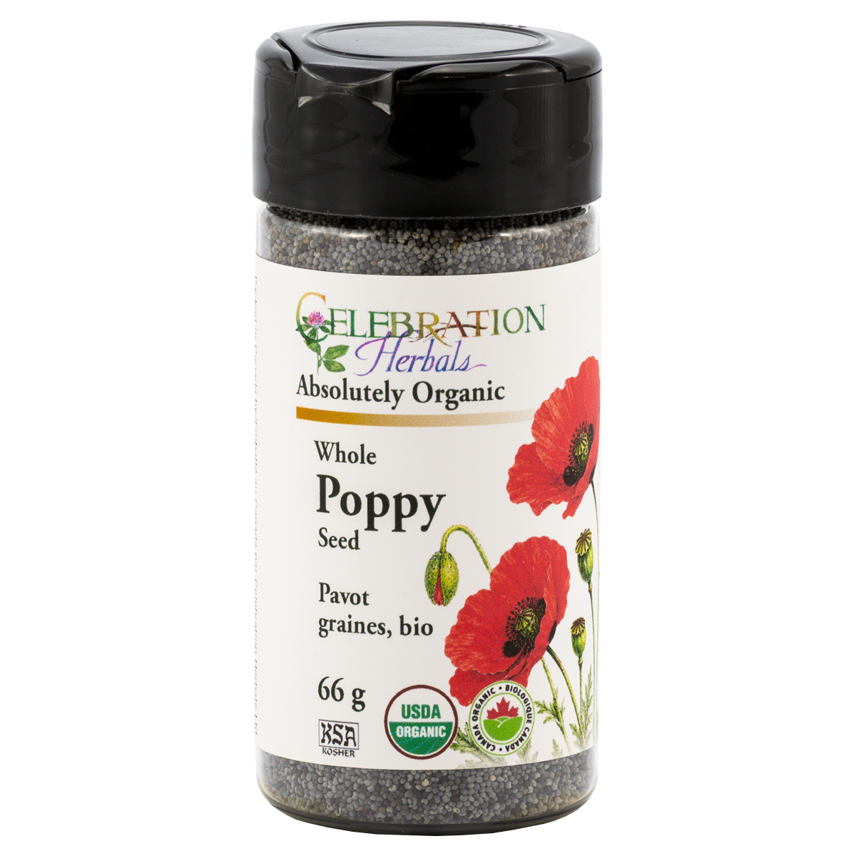 Celebration Herbals Organic Poppy Seed Whole – 66 g