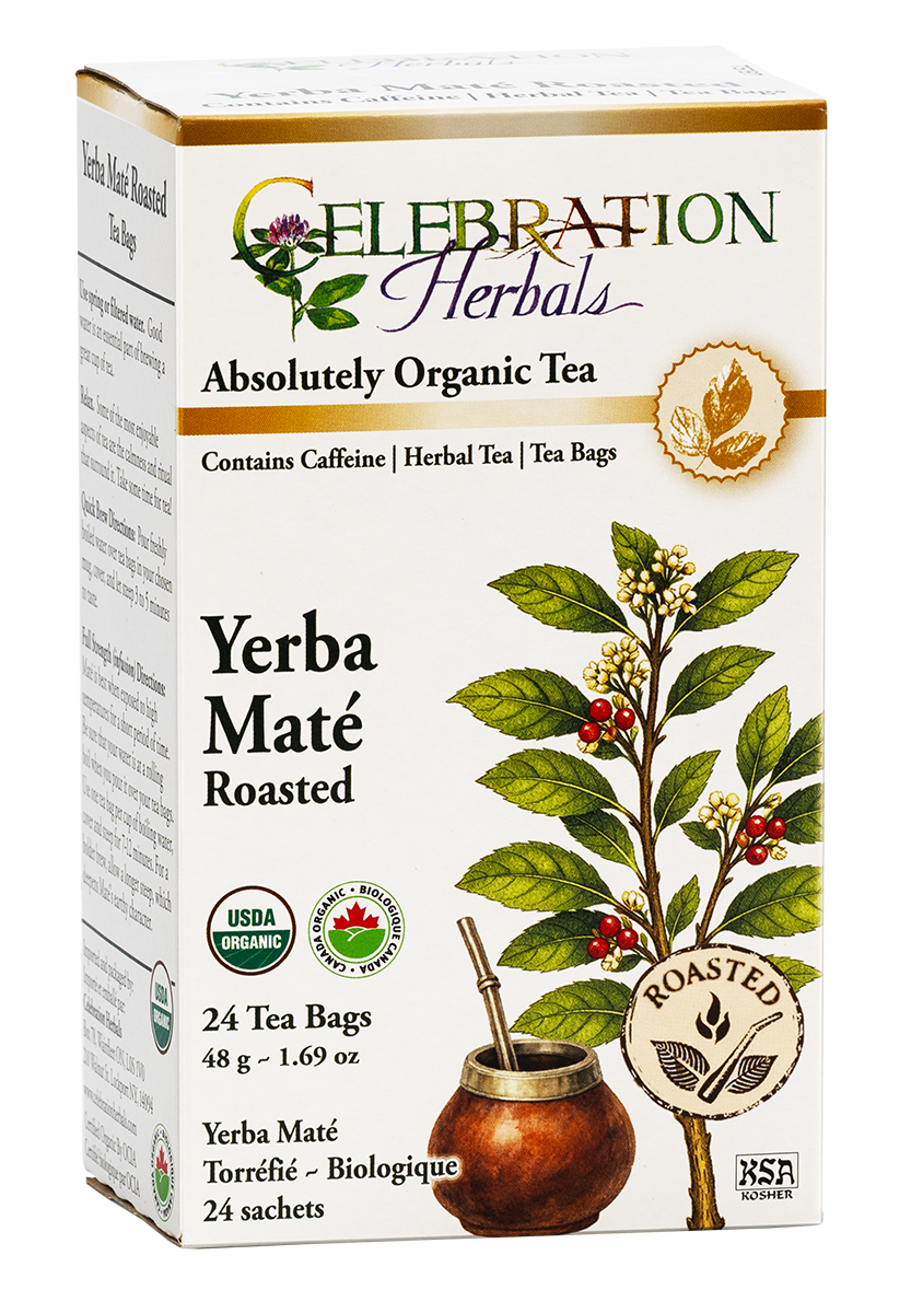 Celebration Herbals Organic Yerba Maté Roasted Tea – 24 Tea Bags