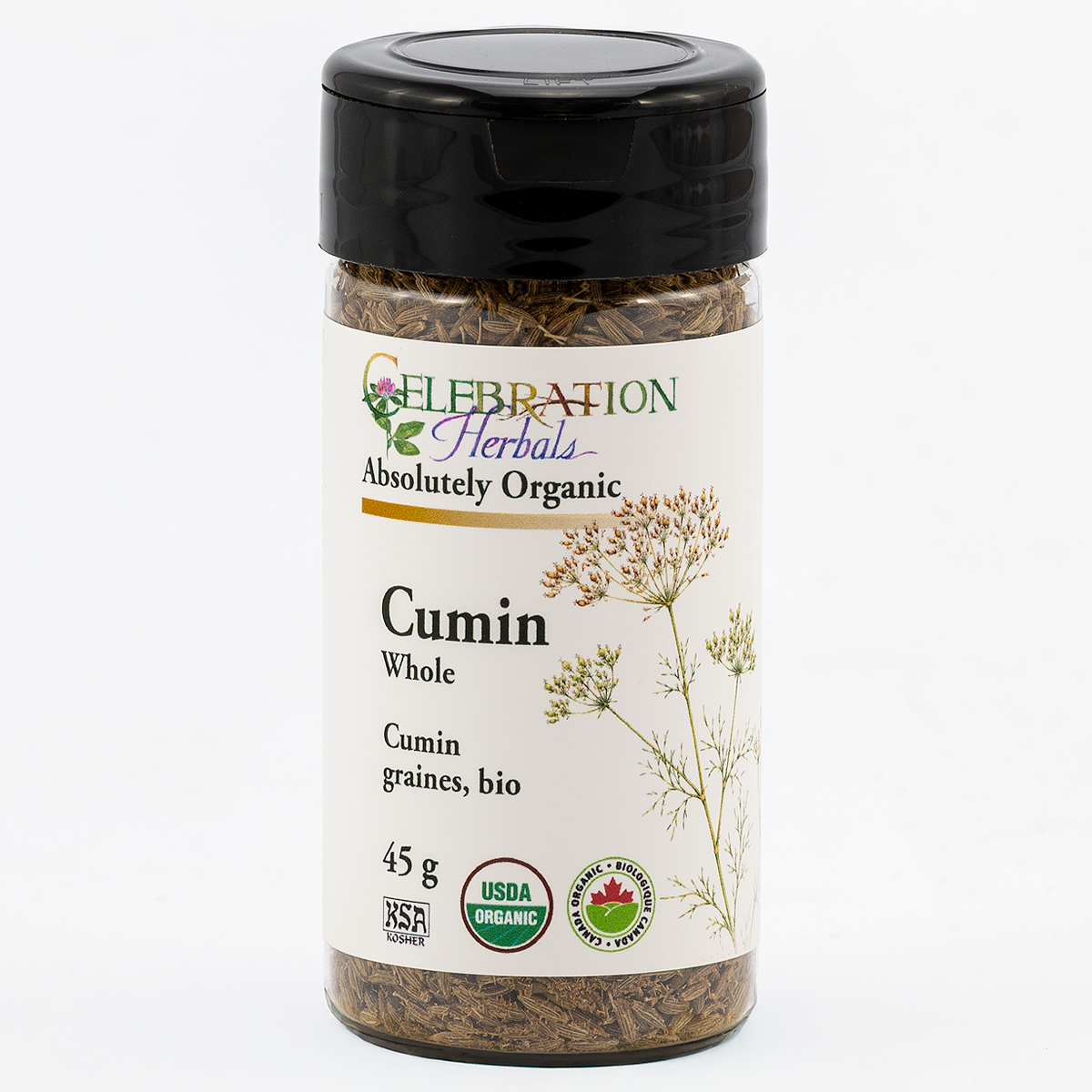 Celebration Herbals Organic Cumin Whole – 45 g